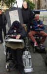Disabled people Against Cuts protest the Tory Party Conference